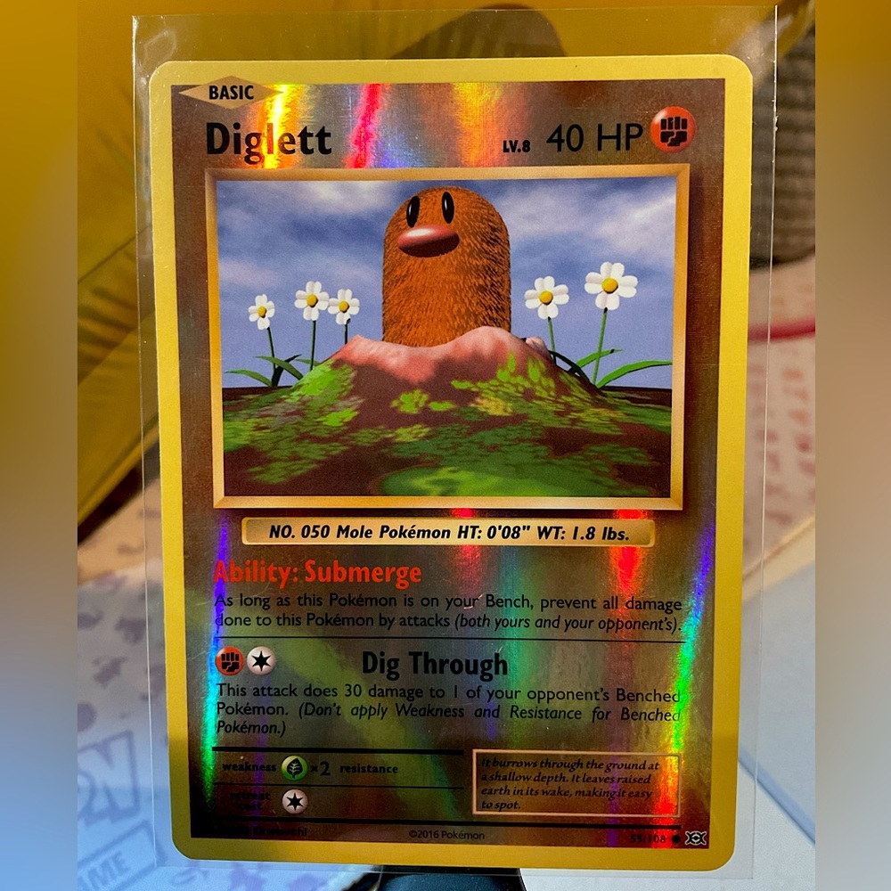 XY EVOLUTIONS 2016 DIGLETT REVERSE HOLO